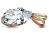 Vintage Pendant Zircon Original Vintage 14K Rose Gold vpc019r