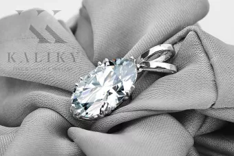 Pandantiv Zircon Original vintage din aur roz de 14k Vintage vpc019r