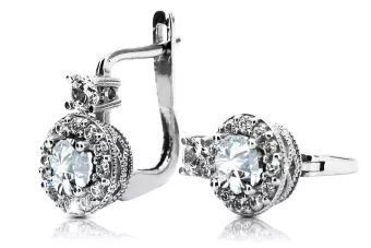 14k czerwone złoto Oprawa Auskarai Vintažiniai amatai cec003r