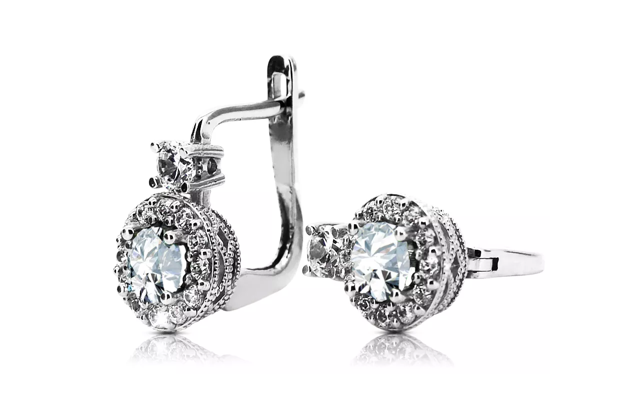 Pendientes Ajuste Oro rosa de 14 quilates Vintage cec003r Pendientes Ajuste Oro rosa de 14 quilates Vintage cec003r