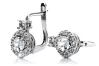 Vintage Earrings Setting 14K Rose gold cec003r