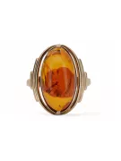 Rusia rosa soviética rosa URSS rojo 585 583 anillo de ámbar oro vrab004