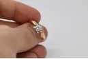 Vintage bijuterii Inel Zircon Original vintage din aur roz de 14k vrc321