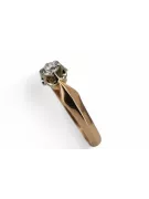 Vintage bijuterii Inel Zircon Original vintage din aur roz de 14k vrc321