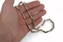 Italian yellow 14k gold 585 Hammer chain cc047yw