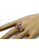 Rubinrot Originales Vintage-Roségold aus 14 Karat Ring Vintage vrc074r