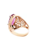 Original vintage din aur roz de 14k Ametist Inel Vintage vrc074r