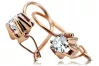 Earrings craft Setting Original Vintage 14K Rose Gold vec053r