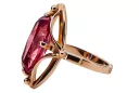 Ruby Original Vintage 14K Rose Gold Ring Vintage Jewlery vrc047r