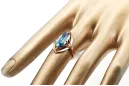 Aquamarine Original Vintage 14K Rose Gold Ring Vintage style vrc047r