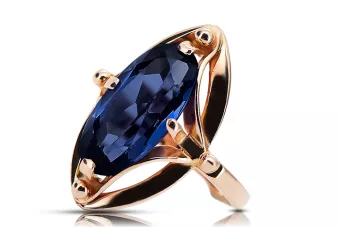 Sapphire Original Vintage 14k product with pink gold ring VINTAGE VRC047R