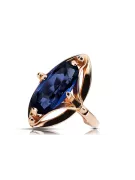 Vintage Jewlery Ring Sapphire Original Vintage 14K Rose Gold vrc047r