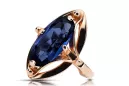 Vintage Jewlery Ring Sapphire Original Vintage 14K Rose Gold vrc047r