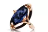 Vintage Jewlery Ring Sapphire Original Vintage 14K Rose Gold vrc047r