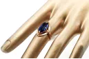 Vintage Jewlery Ring Sapphire Original Vintage 14K Rose Gold vrc047r
