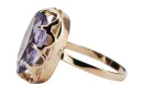Ring Vintage craft Alexandrite Original Vintage 14K Rose Gold vrc253r