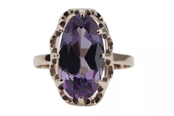 Ring Alexandrit Originales Vintage-Roségold aus 14 Karat Vintage Handwerk vrc253r