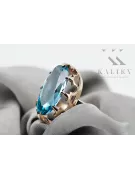 Original Vintage 14K Rose Gold Aquamarine Ring Vintage vrc253r