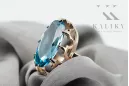 Original Vintage 14K Rose Gold Aquamarine Ring Vintage vrc253r