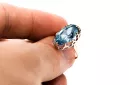 Original Vintage 14K Rose Gold Aquamarine Ring Vintage vrc253r