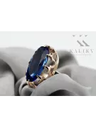 Ring Vintage style Sapphire Original Vintage 14K Rose Gold vrc253r