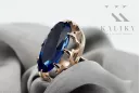 Ring Vintage style Sapphire Original Vintage 14K Rose Gold vrc253r