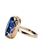 Ring Vintage style Sapphire Original Vintage 14K Rose Gold vrc253r
