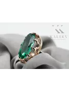Original Vintage 14K Rose Gold Emerald Ring Vintage Jewlery vrc253r