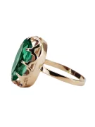Original Vintage 14K Rose Gold Emerald Ring Vintage Jewlery vrc253r