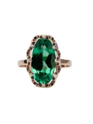 Original Vintage 14K Rose Gold Emerald Ring Vintage Jewlery vrc253r