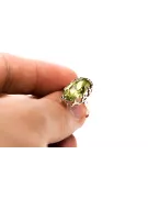 Yellow Peridot Original Vintage 14K Rose Gold Ring Vintage craft vrc253r