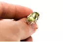 Yellow Peridot Original Vintage 14K Rose Gold Ring Vintage craft vrc253r