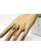 Yellow Peridot Original Vintage 14K Rose Gold Ring Vintage craft vrc253r