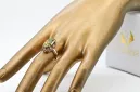 Yellow Peridot Original Vintage 14K Rose Gold Ring Vintage craft vrc253r