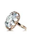 Vintage craft Ring Zircon Original Vintage 14K Rose Gold vrc253r