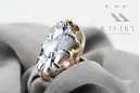 Vintage craft Ring Zircon Original Vintage 14K Rose Gold vrc253r