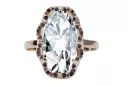 Vintage craft Ring Zircon Original Vintage 14K Rose Gold vrc253r