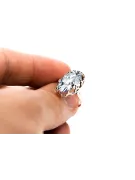 Vintage craft Ring Zircon Original Vintage 14K Rose Gold vrc253r