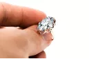Vintage craft Ring Zircon Original Vintage 14K Rose Gold vrc253r