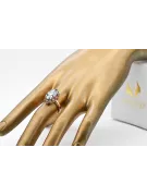 Vintage craft Ring Zircon Original Vintage 14K Rose Gold vrc253r