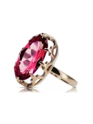 Ring Ruby Original Vintage 14K Rose Gold Vintage craft vrc253r