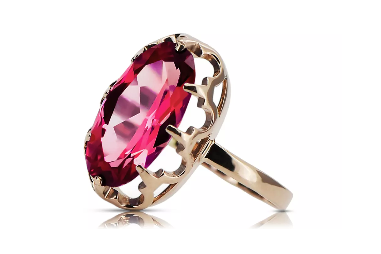 Ring Ruby Original Vintage 14K Rose Gold Vintage craft vrc253r Ring Ruby Original Vintage 14K Rose Gold Vintage craft vrc253r