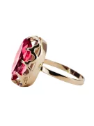 Ring Ruby Original Vintage 14K Rose Gold Vintage craft vrc253r