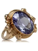 Ring Vintage craft Alexandrite Original Vintage 14K Rose Gold vrc100r