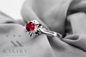 Sterling silver 925 Ruby Ring Vintage craft vrc004s