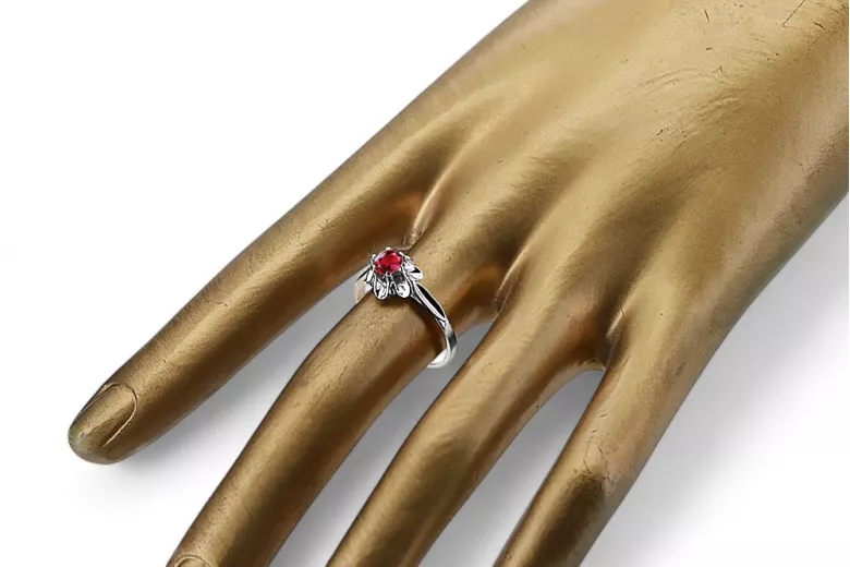 Sterling silver 925 Ruby Ring Vintage craft vrc004s