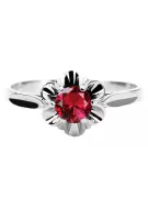 Sterling silver 925 Ruby Ring Vintage craft vrc004s