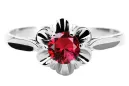 Sterling silver 925 Ruby Ring Vintage craft vrc004s