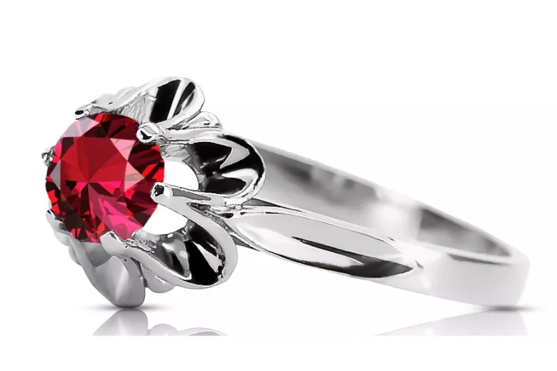 Sterling silver 925 Ruby Ring Vintage craft vrc004s