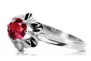 Sterling silver 925 Ruby Ring Vintage craft vrc004s
